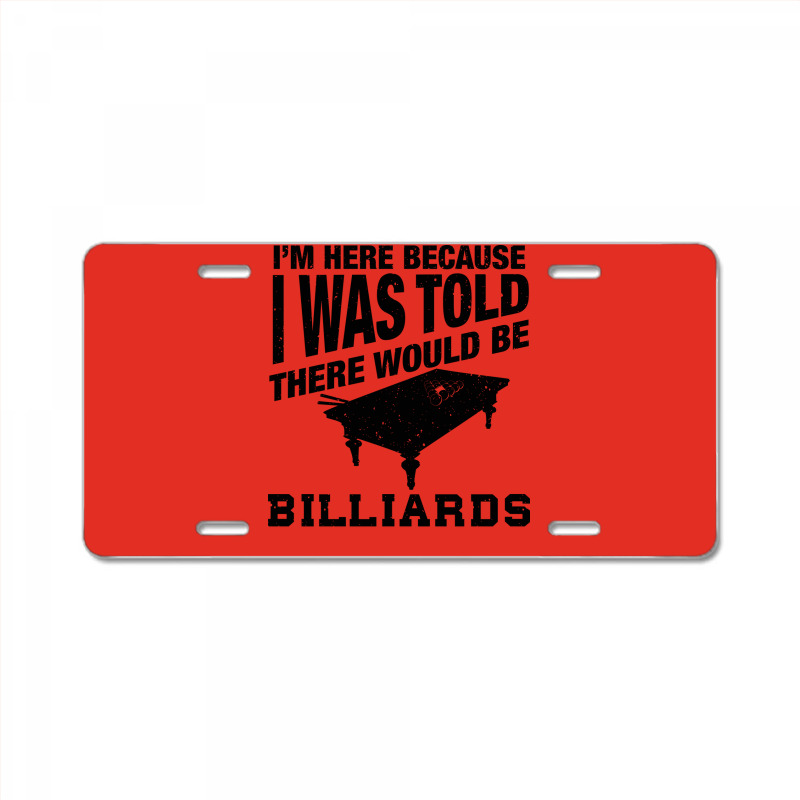 Funny Billiard Quote For Billiards Player License Plate | Artistshot