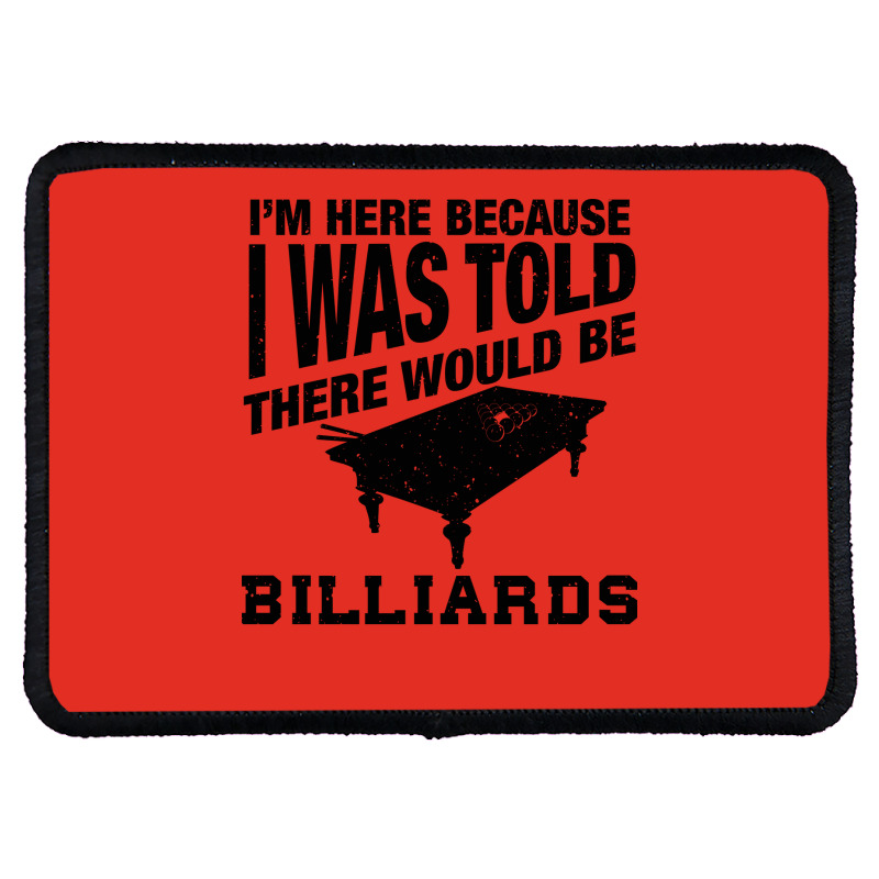 Funny Billiard Quote For Billiards Player Rectangle Patch | Artistshot