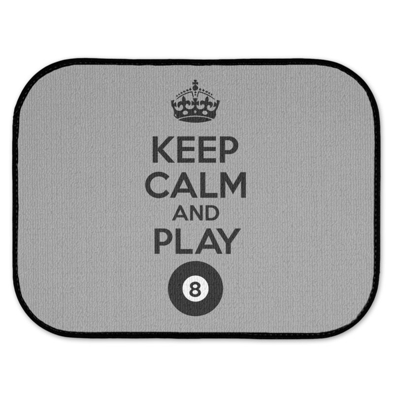 Keep Calm And Play Eight Rear Car Mat | Artistshot