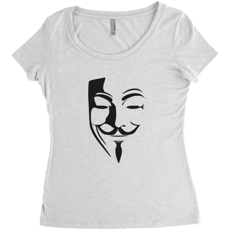 Anonymous Women's Triblend Scoop T-shirt | Artistshot