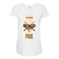 Pool Retirement Funny Billiards Gift Maternity Scoop Neck T-shirt | Artistshot