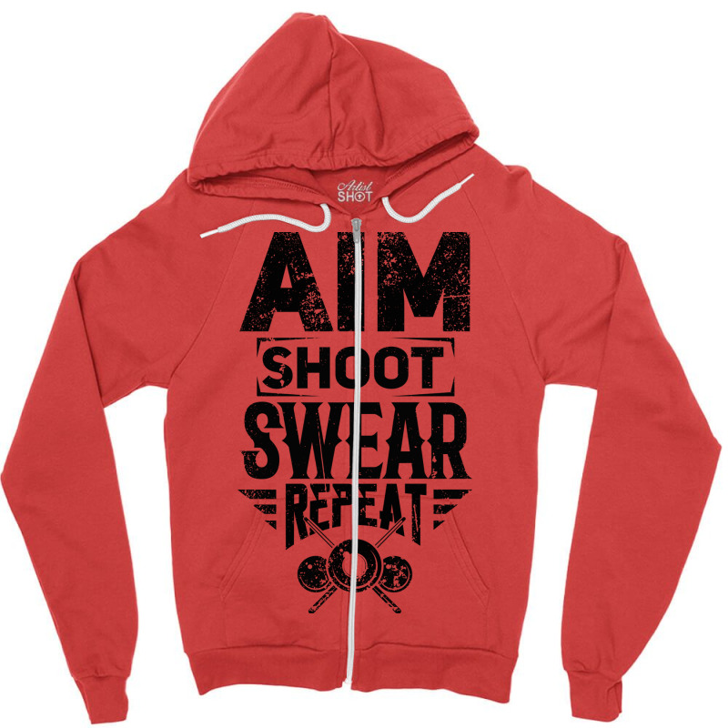 Billiard Snooker Zipper Hoodie | Artistshot