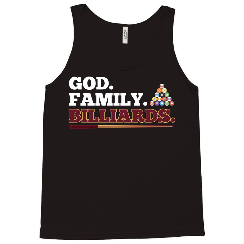 God Family Billiards Pool Player Design Tank Top | Artistshot