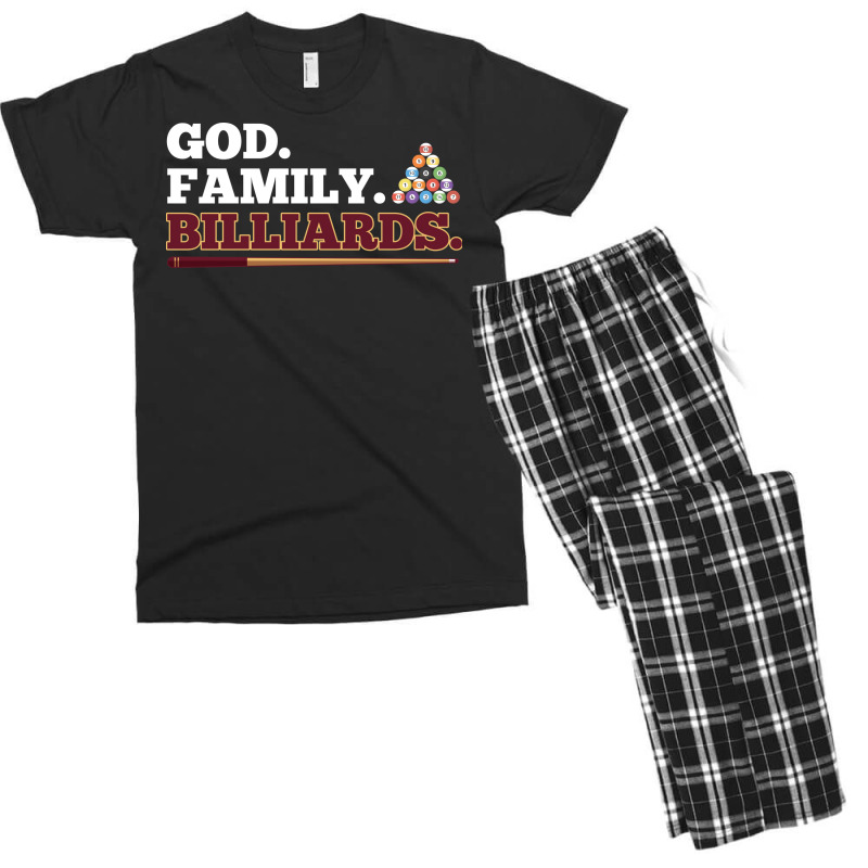 God Family Billiards Pool Player Design Men's T-shirt Pajama Set | Artistshot