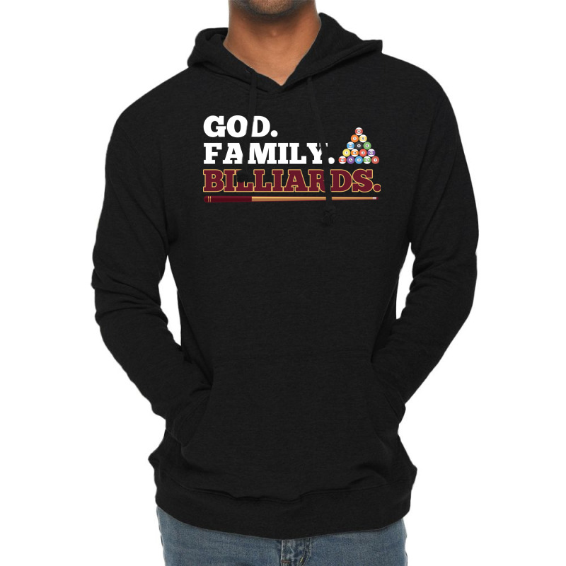 God Family Billiards Pool Player Design Lightweight Hoodie | Artistshot