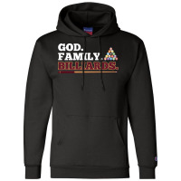 God Family Billiards Pool Player Design Champion Hoodie | Artistshot