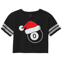 Billard Ball Santa Christmas Hat Tshirt Scorecard Crop Tee | Artistshot