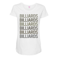 Gray Text Art Billiards Maternity Scoop Neck T-shirt | Artistshot