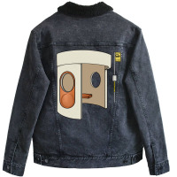 Canberra Bus Station Unisex Sherpa-lined Denim Jacket | Artistshot