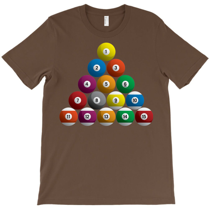 Billiards Pool Balls Racked Set T-shirt | Artistshot