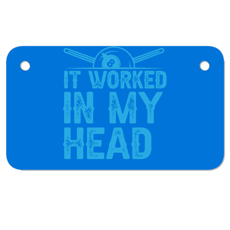 Billiards Funny Pool Quote Motorcycle License Plate | Artistshot