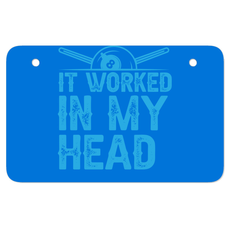 Billiards Funny Pool Quote Atv License Plate | Artistshot