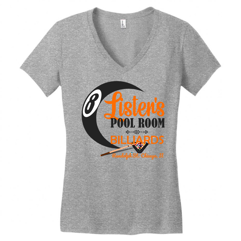 A Game Of Pool From The Zone Women's V-Neck T-Shirt by raposaounk | Artistshot