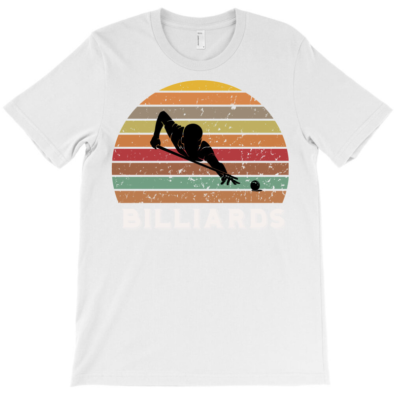 Billiards Retro Sunset Design T-shirt | Artistshot