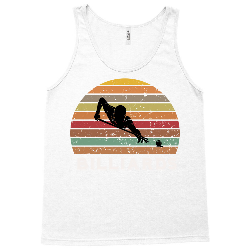 Billiards Retro Sunset Design Tank Top | Artistshot