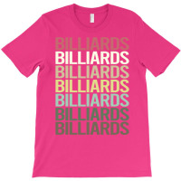 Colorful Text Billiards 1 T-shirt | Artistshot