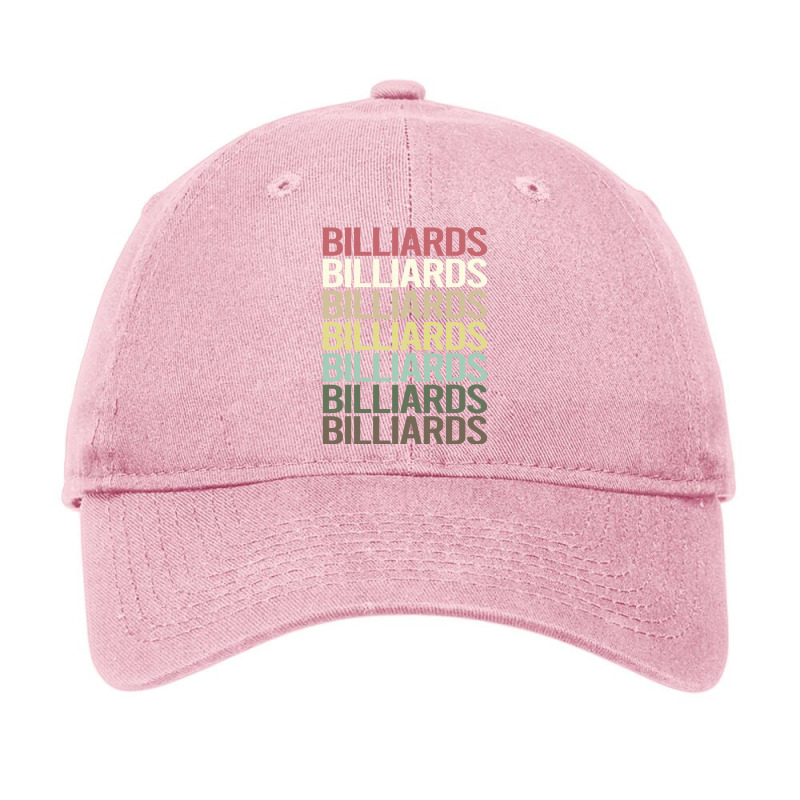 Colorful Text Billiards 1 Adjustable Cap by nokibgodfryg | Artistshot