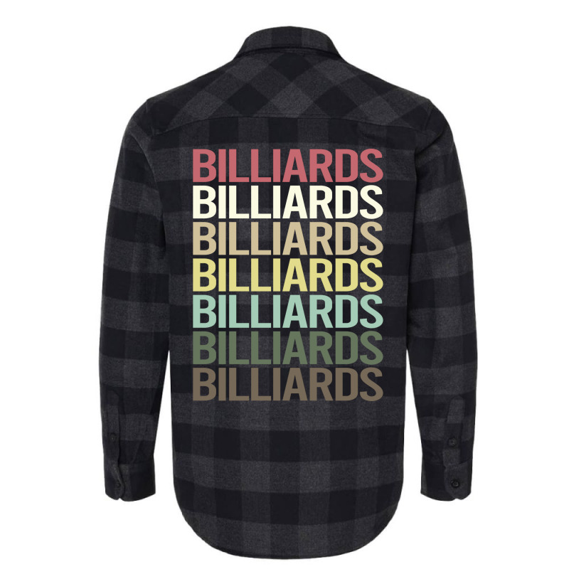 Colorful Text Billiards 1 Flannel Shirt | Artistshot