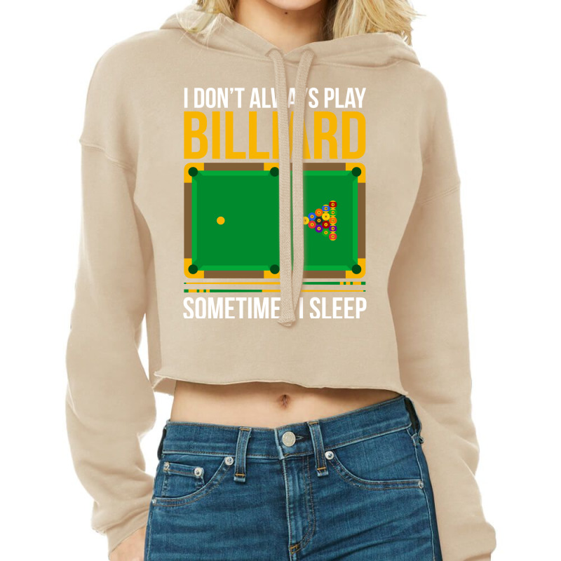 Funny Billiards Saying Design 3 Cropped Hoodie by ruthietalhap | Artistshot