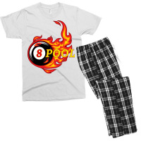 Funny Billiard 8 Ball Pool Billiard Player Men's T-shirt Pajama Set | Artistshot