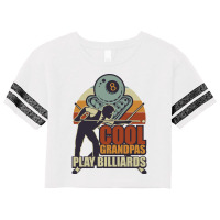 Cool Grandpas Play Billiards Retro Grandpa Gift Scorecard Crop Tee | Artistshot