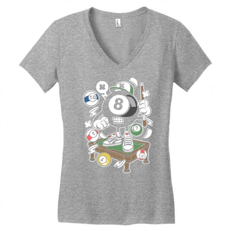 Billiard 1 Women's V-Neck T-Shirt by kimenotadl | Artistshot