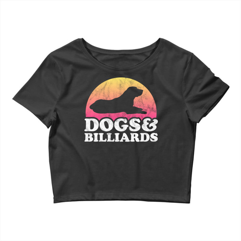 Dogs And Billiards Gift Crop Top by thondytianot | Artistshot