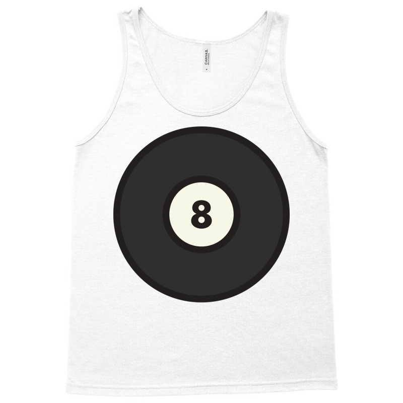 Black Eight 8 Ball Pool Illustration Tank Top | Artistshot