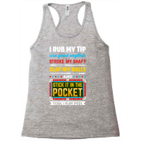 Billiards Pool I Rub My Tip Use Good English Strok Racerback Tank | Artistshot