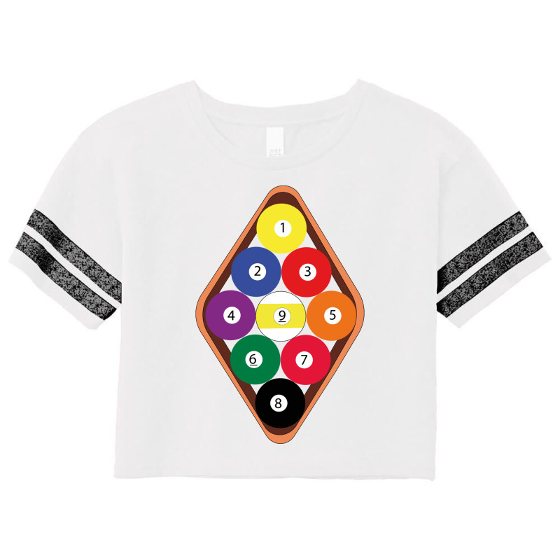 The Nineball Rack Pool Game Scorecard Crop Tee by edsonfinnyi | Artistshot