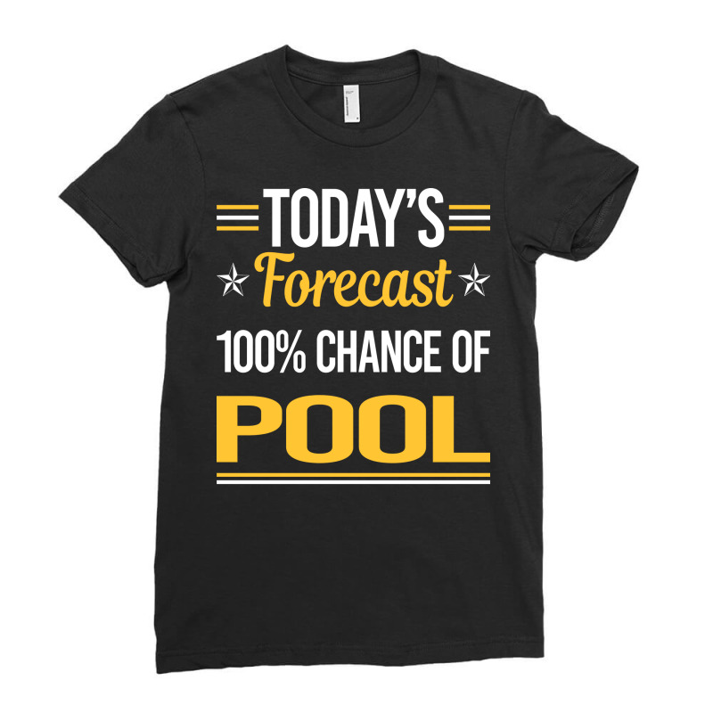 Today Forecast Pool Ladies Fitted T-Shirt by ruthietalhap | Artistshot