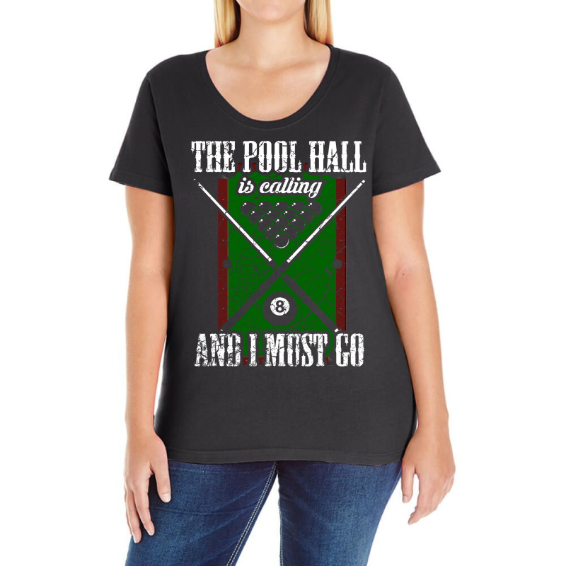 Pool Billard 1 Ladies Curvy T-Shirt by calwenorjola0 | Artistshot