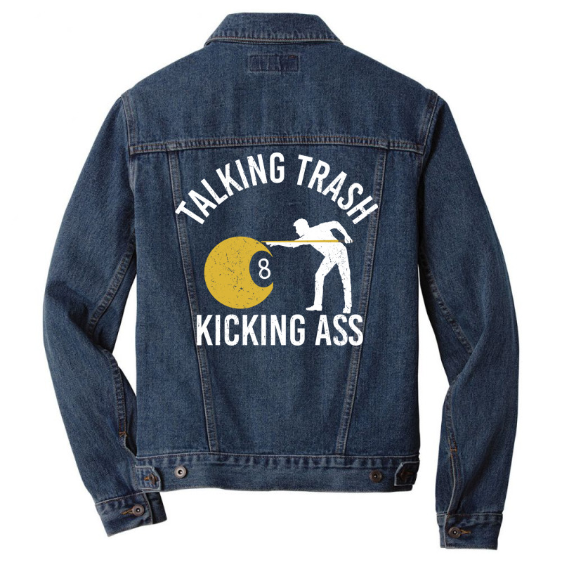 Funny Billiards Saying Design 7 Men Denim Jacket | Artistshot