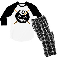 Pumpkin 8 Ball Men's 3/4 Sleeve Pajama Set | Artistshot