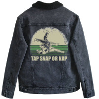 Jiu Jitsu Nap Unisex Sherpa-lined Denim Jacket | Artistshot