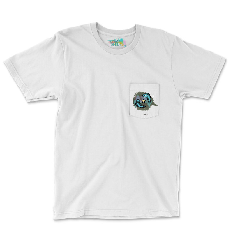 Pisces Pocket T-Shirt by MilaArt. | Artistshot