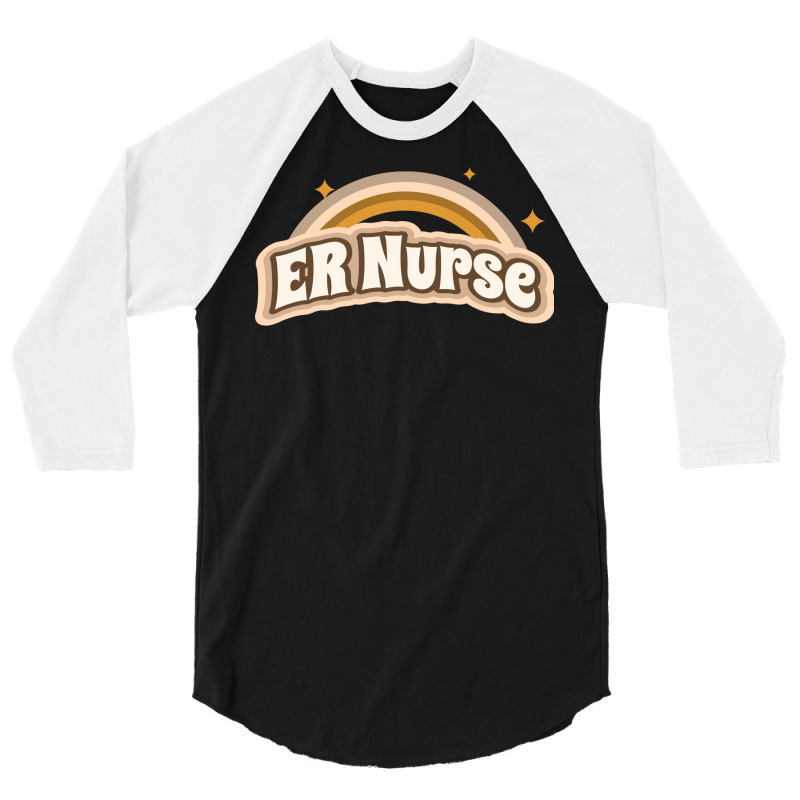 Gift Idea For Emergency Nurse Er Nurse Emergency R 3/4 Sleeve Shirt by racidaniritx | Artistshot