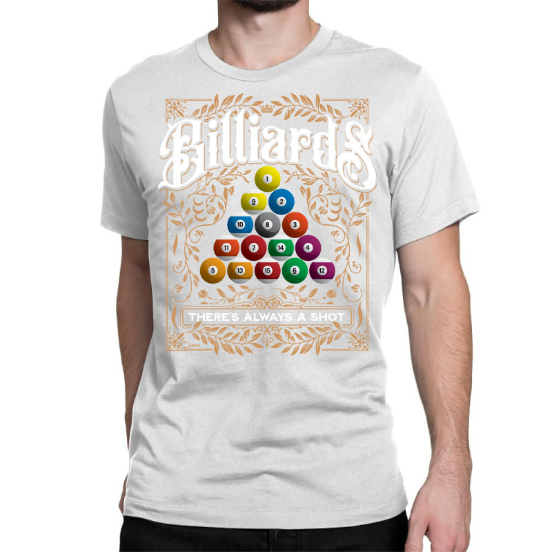 Billiards Pool Balls Vintage Style Pool Player Des Classic T-shirt by gusevfabay5 | Artistshot