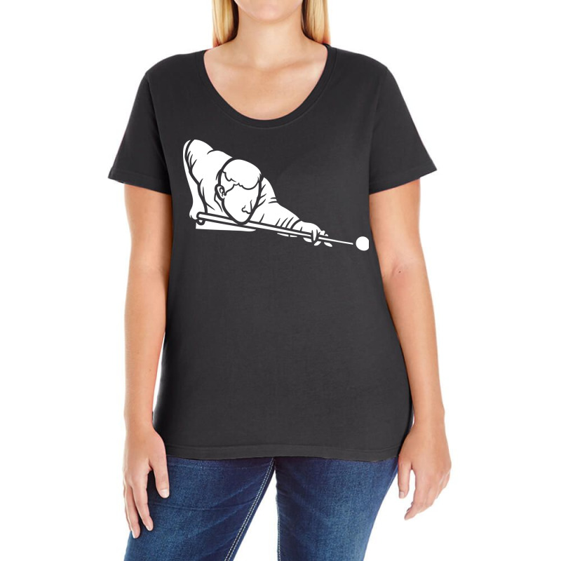 Billiards 16 Ladies Curvy T-Shirt by kitikaleusx | Artistshot