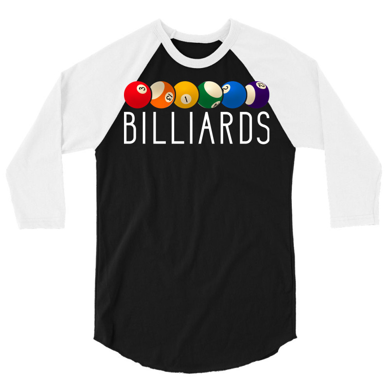 Billiards Balls Pool Player 3/4 Sleeve Shirt | Artistshot