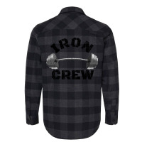 Iron Crew Barbell Bodybuilding 1 Flannel Shirt | Artistshot