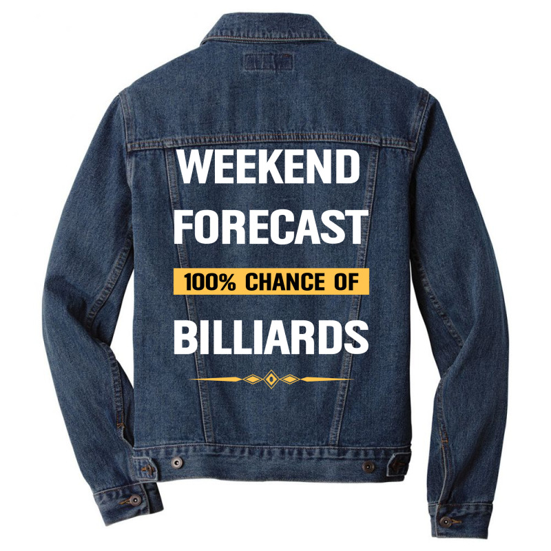 Weekend Forecast Billiards Billiard Pool Men Denim Jacket | Artistshot