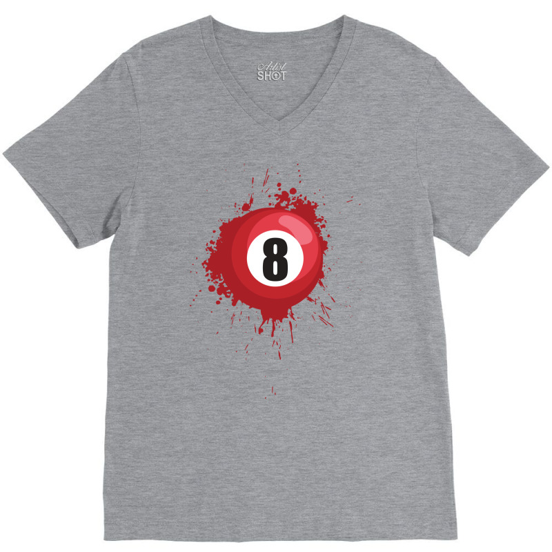 Eight Ball Billiard Design Gift Idea V-neck Tee | Artistshot