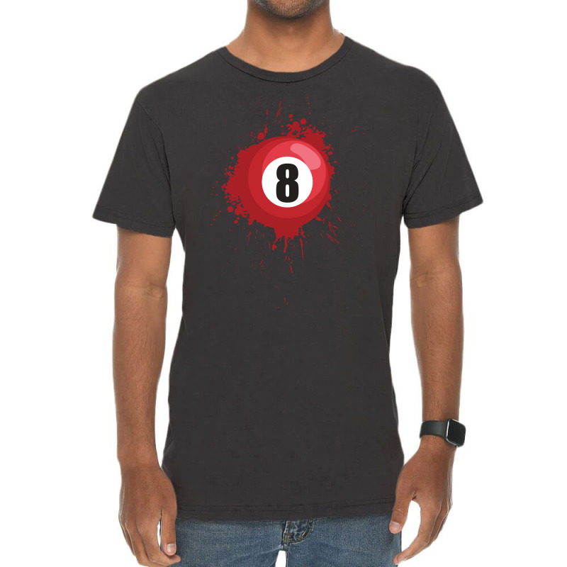 Eight Ball Billiard Design Gift Idea Vintage T-shirt | Artistshot