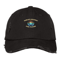 Worlds Okayest Pool Player Billiards 3 Vintage Cap | Artistshot