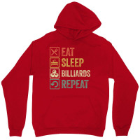 Funny Eat Sleep Billiards Repeat Retro Vintage Gif Unisex Hoodie | Artistshot