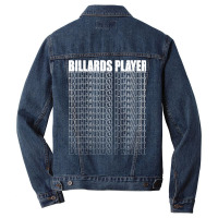 Billards Player Men Denim Jacket | Artistshot