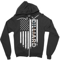 American Flag Billiard Stick Zipper Hoodie | Artistshot