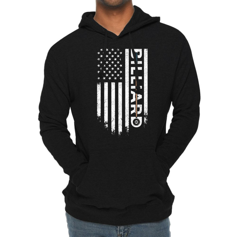 American Flag Billiard Stick Lightweight Hoodie | Artistshot