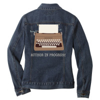 Author In Progress 70s Ladies Denim Jacket | Artistshot